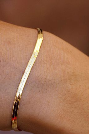 دستبند طلا زرد زنانه 14 عیار Bayar Gold - کد 62482629