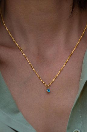 گردنبند طلا زرد زنانه 14 عیار Bayar Gold - کد 72525119