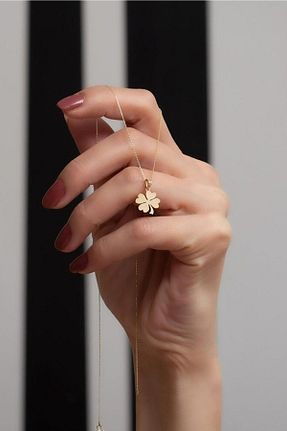 گردنبند طلا زرد زنانه 14 عیار Bayar Gold - کد 101058115