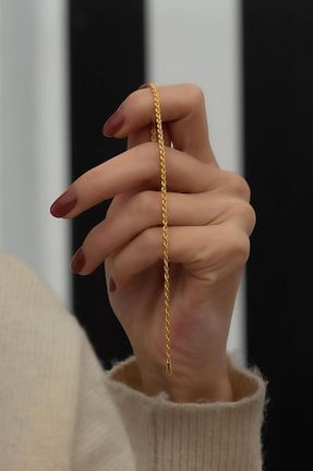 دستبند طلا زرد زنانه 14 عیار Bayar Gold - کد 172371772