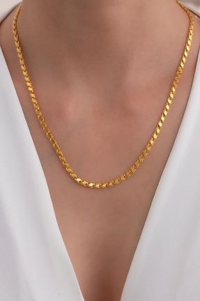 گردنبند طلا زرد زنانه 14 عیار Bayar Gold - کد 97591773