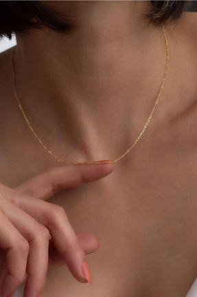 گردنبند طلا زرد زنانه 14 عیار Bayar Gold - کد 176791235