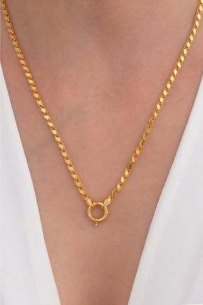 گردنبند طلا زرد زنانه 14 عیار Bayar Gold - کد 62715165