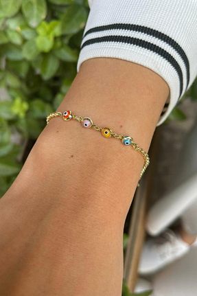 دستبند طلا زرد بچه گانه 14 عیار Bayar Gold - کد 134242770