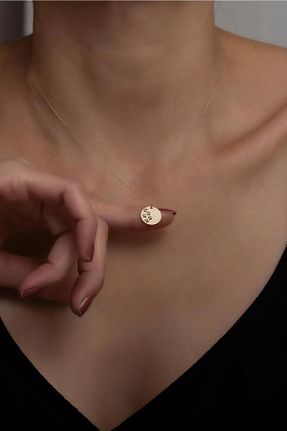 گردنبند طلا طلائی زنانه 14 عیار Bayar Gold - کد 195538268