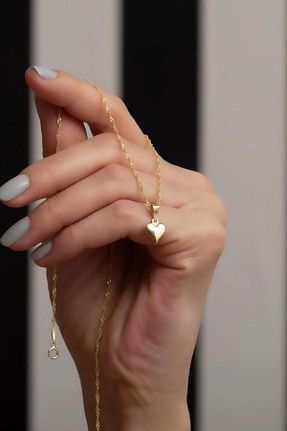 گردنبند طلا زرد زنانه 14 عیار Bayar Gold - کد 200345891