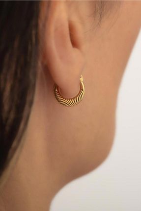 گوشواره طلا زرد زنانه 14 عیار Bayar Gold - کد 75515088