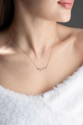 گردنبند طلا زرد زنانه 14 عیار Bayar Gold - کد 815507310