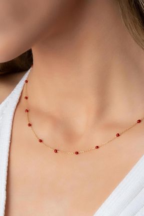 گردنبند طلا زرد زنانه 14 عیار Bayar Gold - کد 461423525