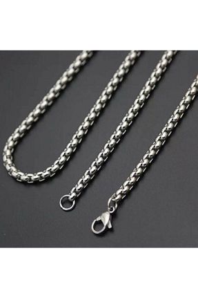 گردنبند استیل ( فولاد ) طوسی مردانه فلزی X-Lady Accessories - کد 871683282