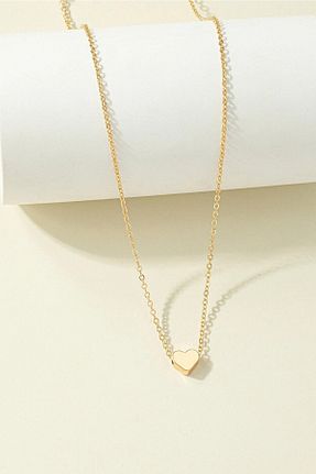 گردنبند استیل ( فولاد ) طلائی زنانه فلزی X-Lady Accessories - کد 871683304