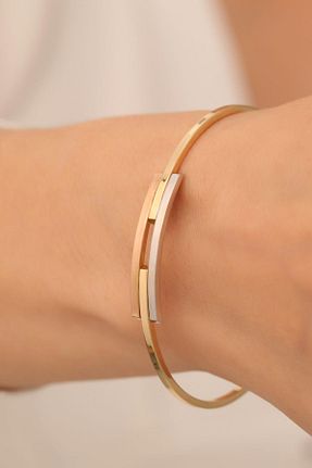 دستبند طلا زرد زنانه 14 عیار Bayar Gold - کد 785828139