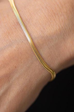 دستبند طلا زرد زنانه 14 عیار Bayar Gold - کد 62764182