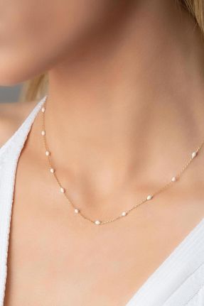 گردنبند طلا زرد زنانه 14 عیار Bayar Gold - کد 461848936