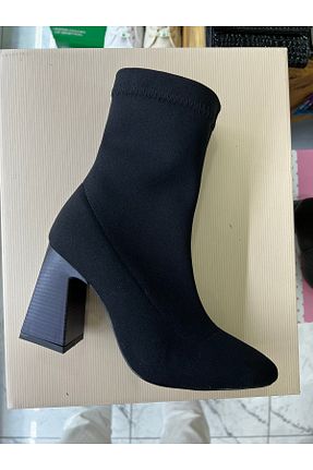 بوت / نیم بوت مشکی زنانه پارچه ای FELES - کد 871701045