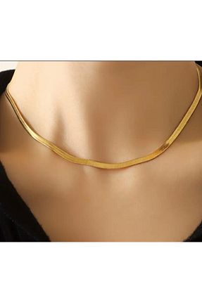 گردنبند استیل ( فولاد ) رنگی زنانه استیل ضد زنگ MASLAN - کد 871697025