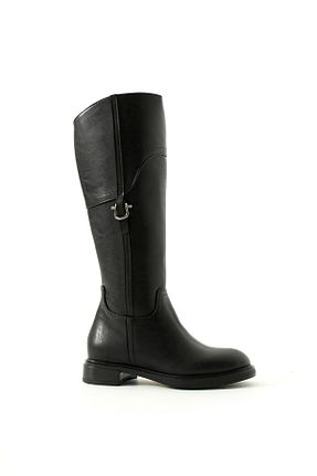 چکمه مشکی زنانه پاشنه کوتاه (1 - 4 سانتی متر) Gökçe Shoes - کد 871704123