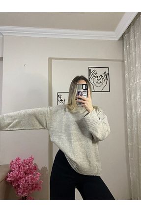 پلیور بژ زنانه ساده MODA - کد 872065512