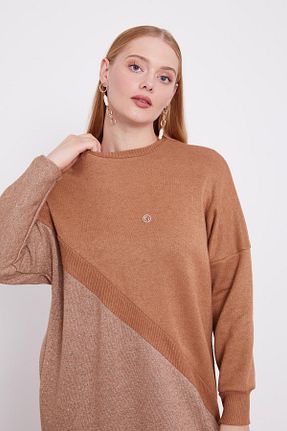 ست بالاتنه و پائین تنه قهوه ای زنانه بافتنی Levidor - کد 871204144