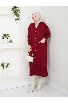 رویه حجاب زرشکی زنانه اکریلیک MODAMÜNASİP - کد 871743697