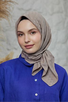شال قهوه ای زنانه پلی استر Şalland - کد 828055132