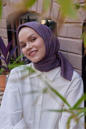 شال بنفش زنانه ویسکون Şalland - کد 847849092
