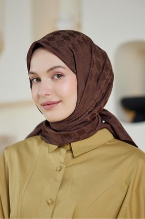 شال قهوه ای زنانه پلی استر Şalland - کد 828028666