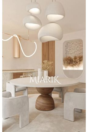 میز ناهار خوری قهوه ای Sabit MIARIK DESIGN - کد 831434944