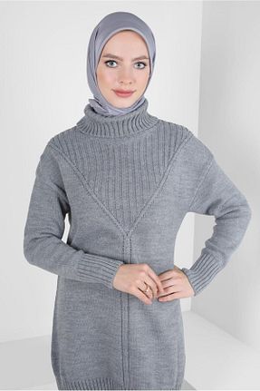 روسری طوسی پلی استر Alvina - کد 792005054