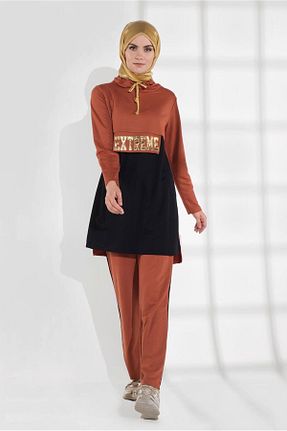 ست گرمکن حجاب نارنجی زنانه رگولار TRENDTESETTÜR - کد 58639389