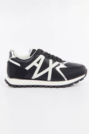 کفش اسنیکر مشکی زنانه بند دار Armani Exchange - کد 872068490