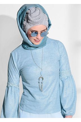 بلوز حجاب سبز زنانه رگولار TRENDTESETTÜR - کد 86180810