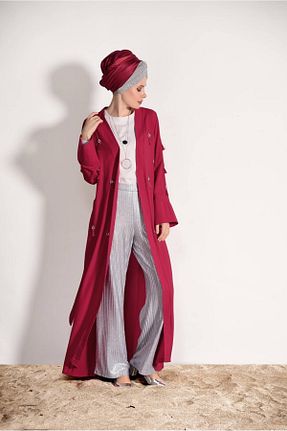 کت حجاب قرمز زنانه رگولار TRENDTESETTÜR - کد 86180922