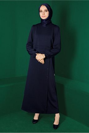 لباس حجاب سرمه ای زنانه رگولار Alvina - کد 794074757