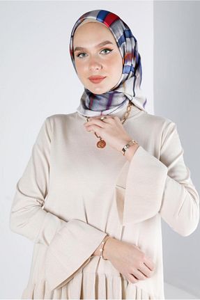 روسری طوسی پلی استر Alvina - کد 801113715