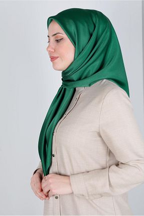 روسری سبز پلی استر Alvina - کد 801205893