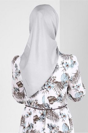 روسری طوسی پلی استر Alvina - کد 801205934