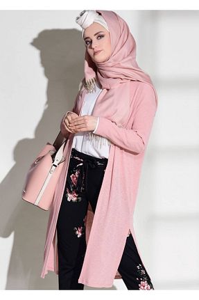 تونیک حجاب صورتی زنانه ویسکون TRENDTESETTÜR - کد 86182358