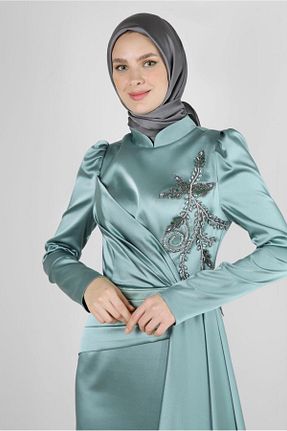 روسری طوسی پلی استر Alvina - کد 801206037