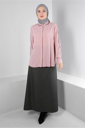 دامن حجاب طوسی زنانه رگولار Alvina - کد 797085068