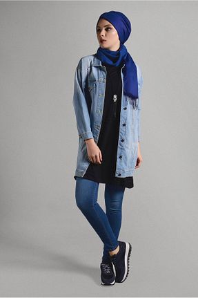 شلوار حجاب سرمه ای زنانه پنبه ای TRENDTESETTÜR - کد 86584131