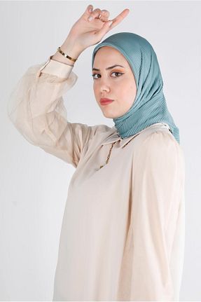 روسری سبز پلی استر Alvina - کد 801114089