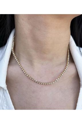 گردنبند جواهر زرد زنانه سنگ Butik - کد 871904298