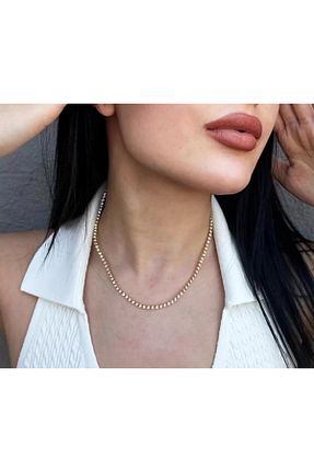 گردنبند جواهر زرد زنانه سنگ Butik - کد 871904298