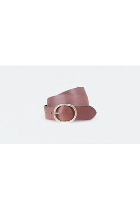 کمربند مشکی زنانه چرم خالص Levi