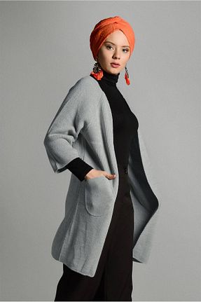رویه حجاب طوسی زنانه اکریلیک TRENDTESETTÜR - کد 86183140