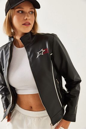 کاپشن مشکی زنانه Straight Bianco Lucci - کد 871900172