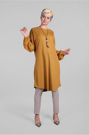شلوار حجاب قهوه ای زنانه مخلوط پلی استر TRENDTESETTÜR - کد 86185020