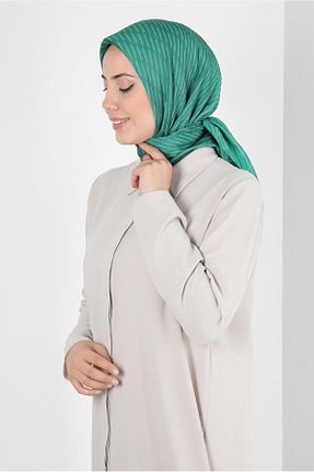 روسری سبز پلی استر Alvina - کد 802134267