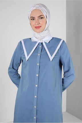 شال قهوه ای زنانه پنبه ای Alvina - کد 805388775